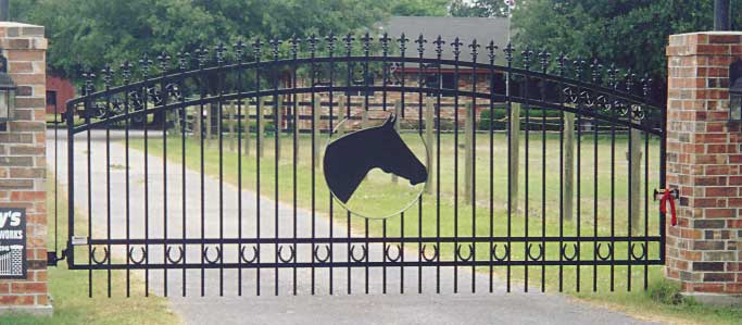 Horse Themed Iron Gate